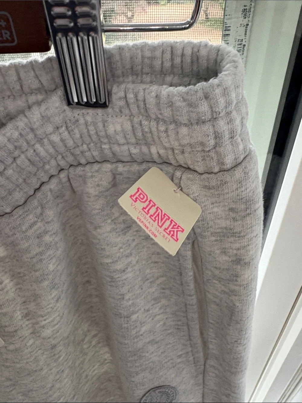 PINK Victoria's Secret Heather Gray Drawstring Sweatpants - Picture 3 of 5